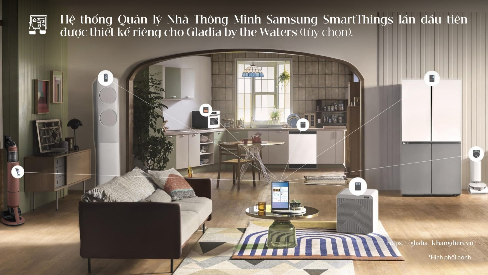 Hệ thống nhà thông minh Samsung SmartThings, tiện ích công nghệ tại Gladia.