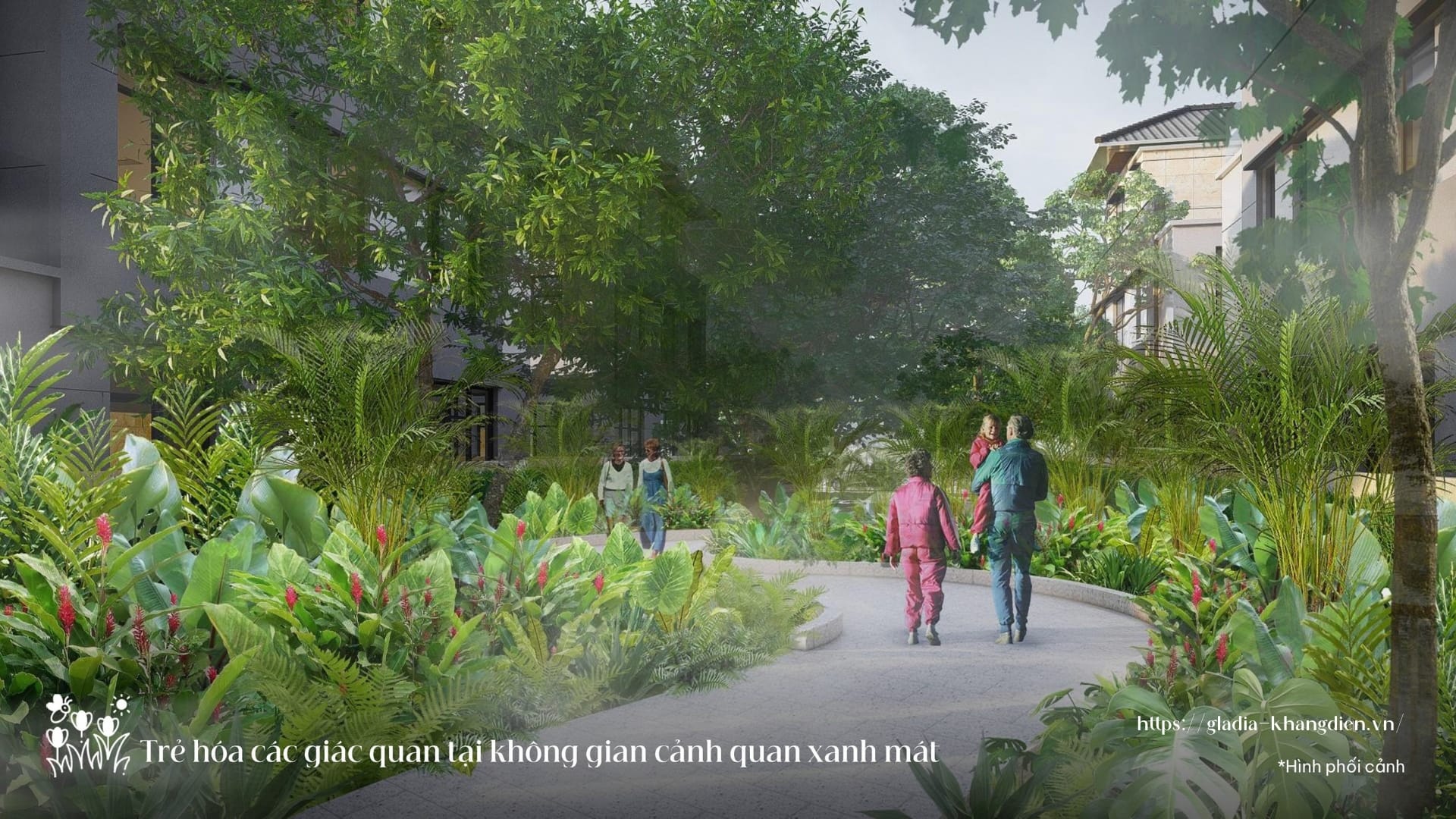 Tiện ích vườn thiền và yoga ngoài trời tại Gladia by the Waters.