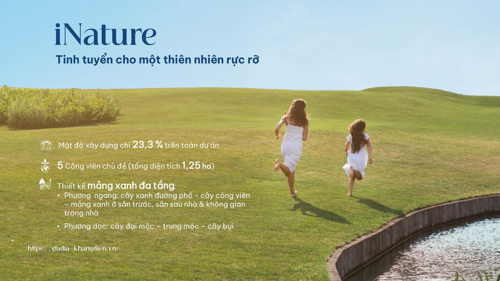 Tiện ích iNature tại Gladia by the Waters tập trung vào không gian xanh.