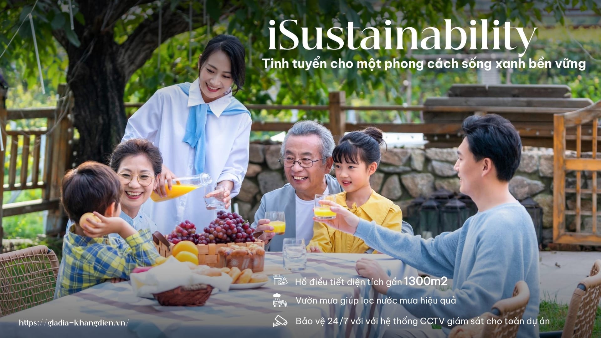 Tiện ích bền vững iSustainability, giá trị cốt lõi tại Gladia by the Waters.