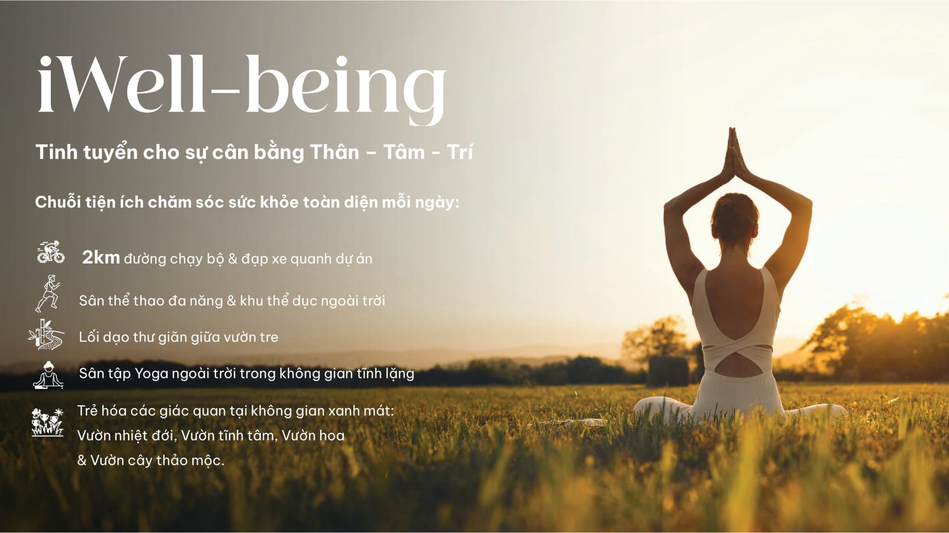 Tiện ích chăm sóc sức khỏe iWell-being tại Gladia by the Waters.