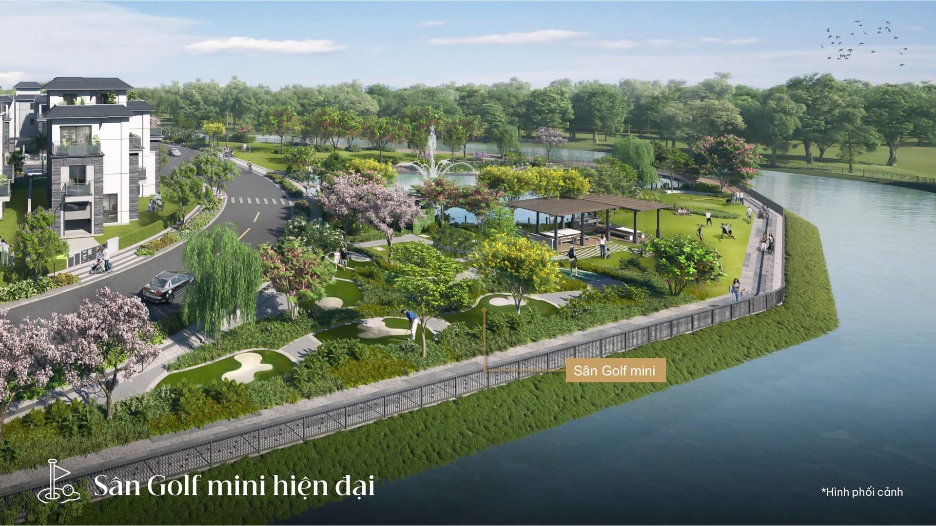 Tiện ích sân golf mini, điểm nhấn giải trí đẳng cấp tại Gladia by the Waters.