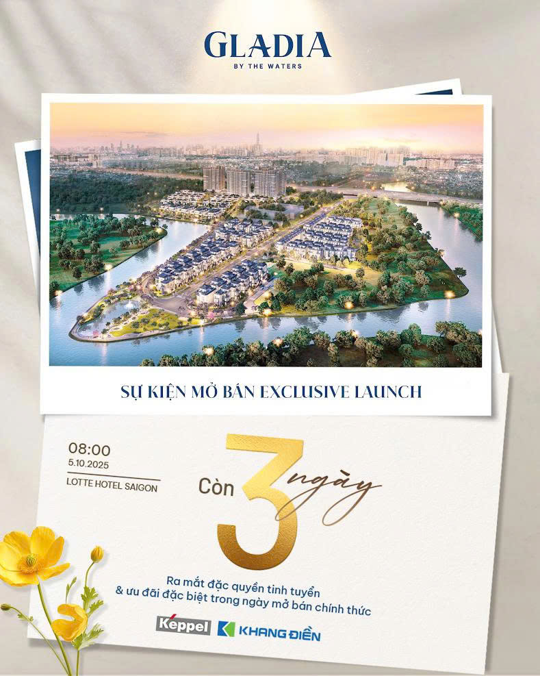 Sự kiện mở bán chính thức dự án Gladia by the Waters của Keppel và Khang Điền.