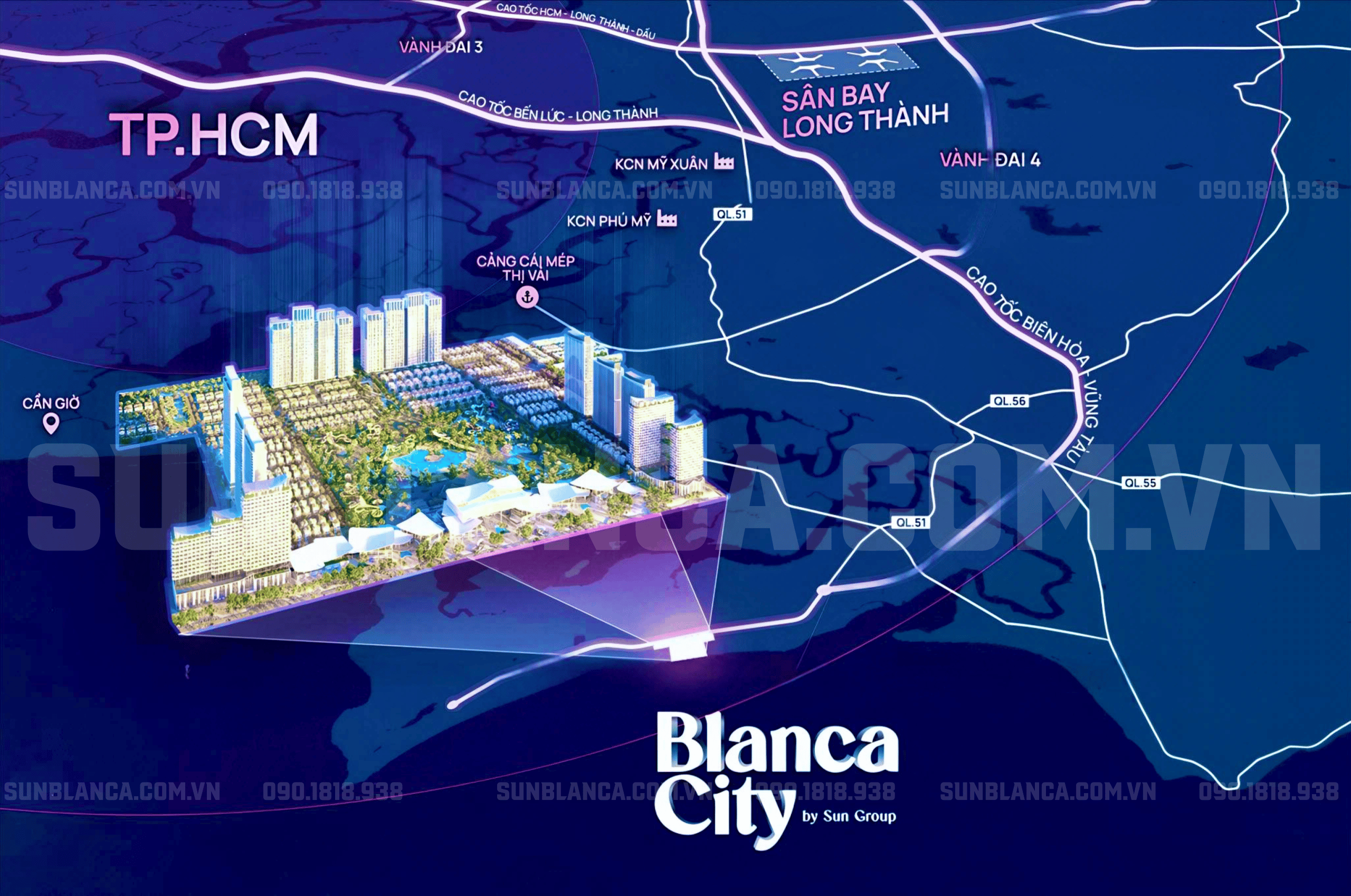 Vị trí đắc địa của Blanca City tại Vũng Tàu