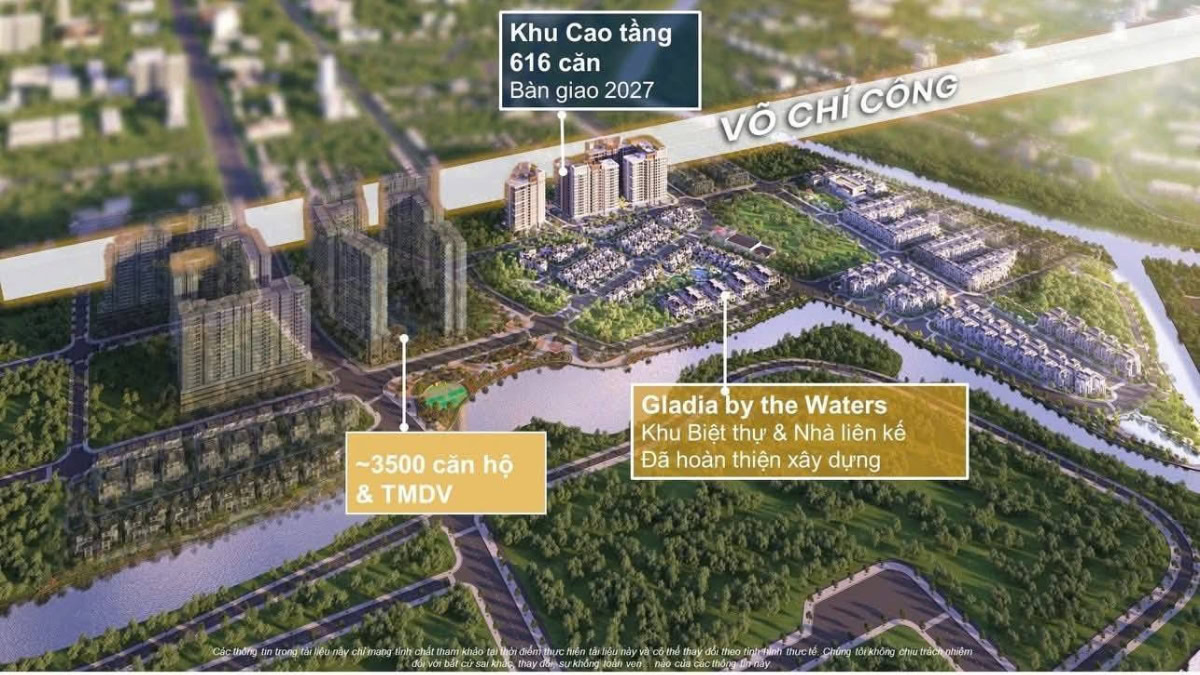 Sơ đồ mặt bằng căn hộ Gladia.