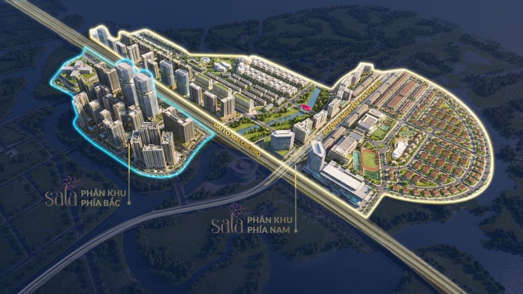 Bản đồ quy hoạch phân khu Sarene Residence tại khu đô thị Sala Thủ Thiêm